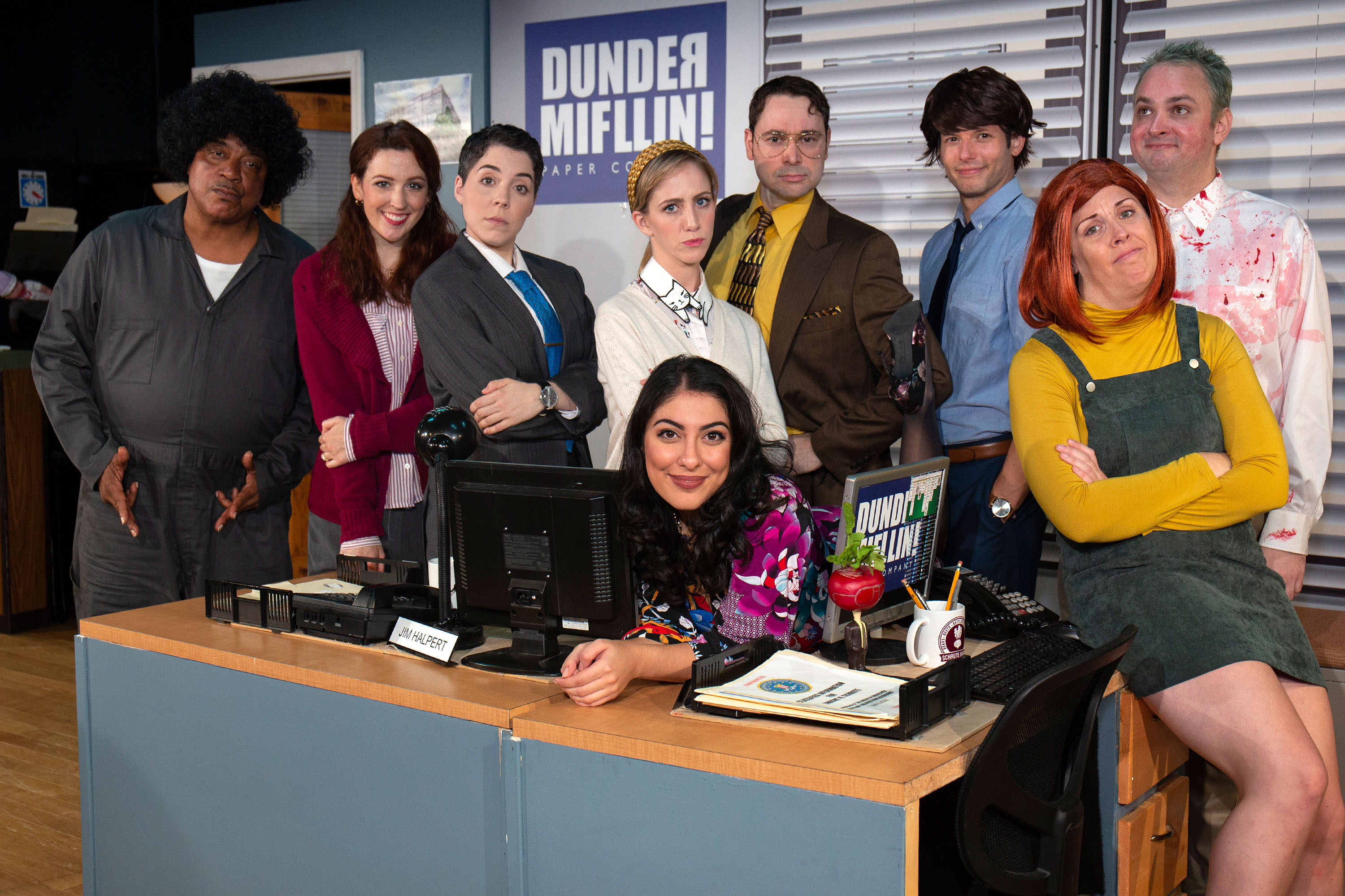 the office a musical parody celebrates opening night off broadway office cast