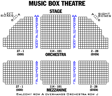 music box theatre best seats